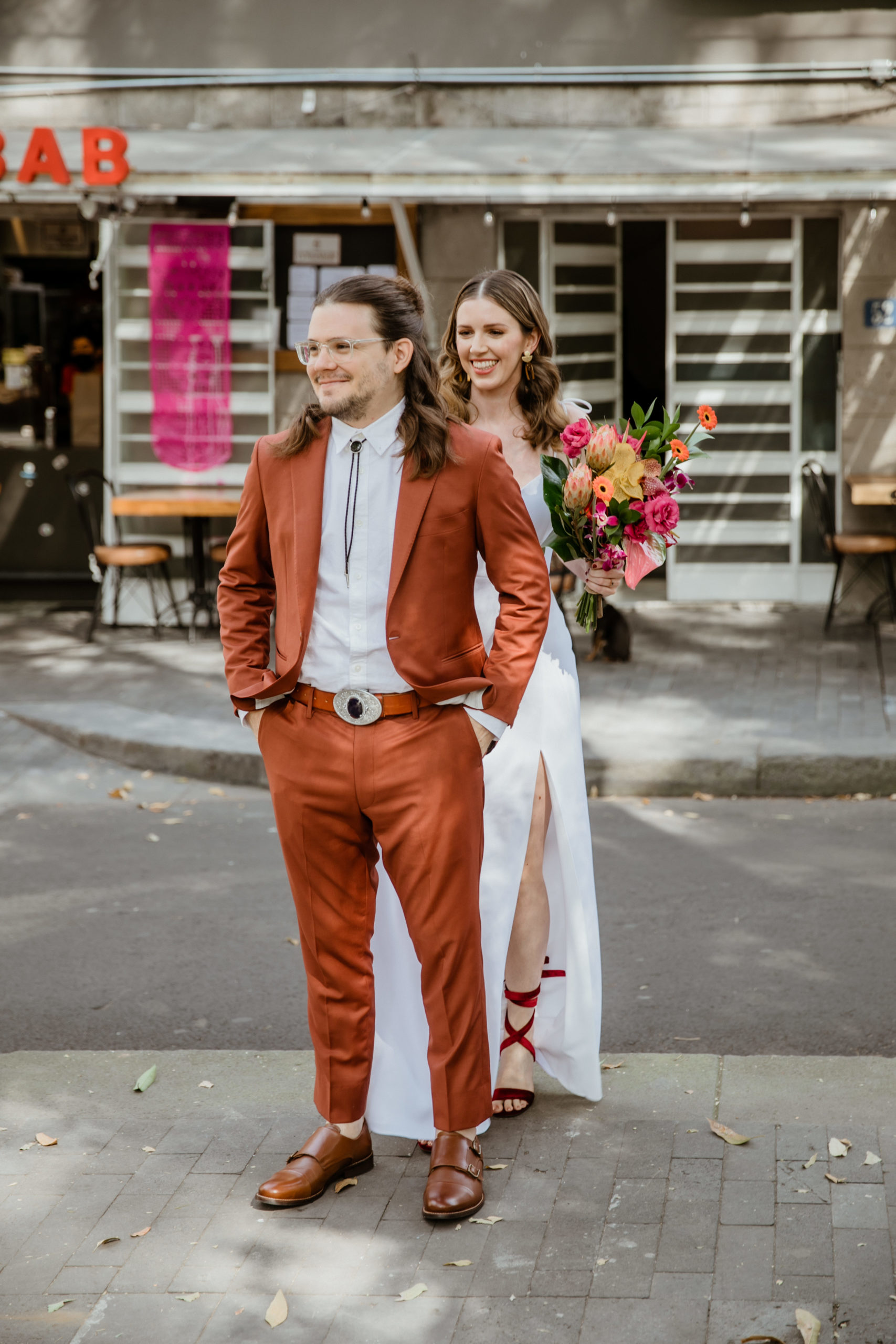 Mexico City wedding first look