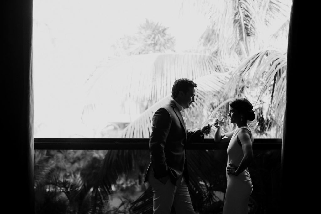 Tulum Elopement where the bride and groom got ready together 