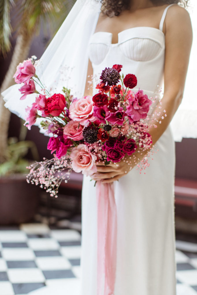 Wedding Videography in Mexico & Mexico City plus luxury destination wedding photography. Pink Valentines Bouquet by Floweriize
