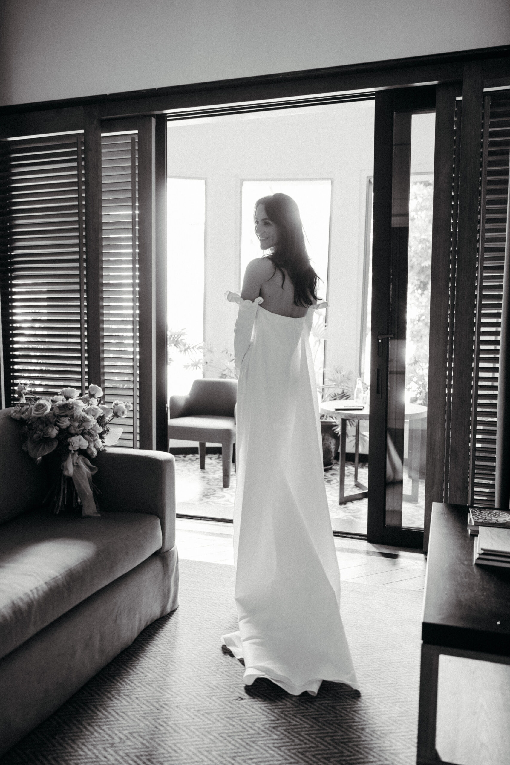 Beautiful bride ready for her dreamy wedding day at Salon Barcelona in Mexico City, Mexico!