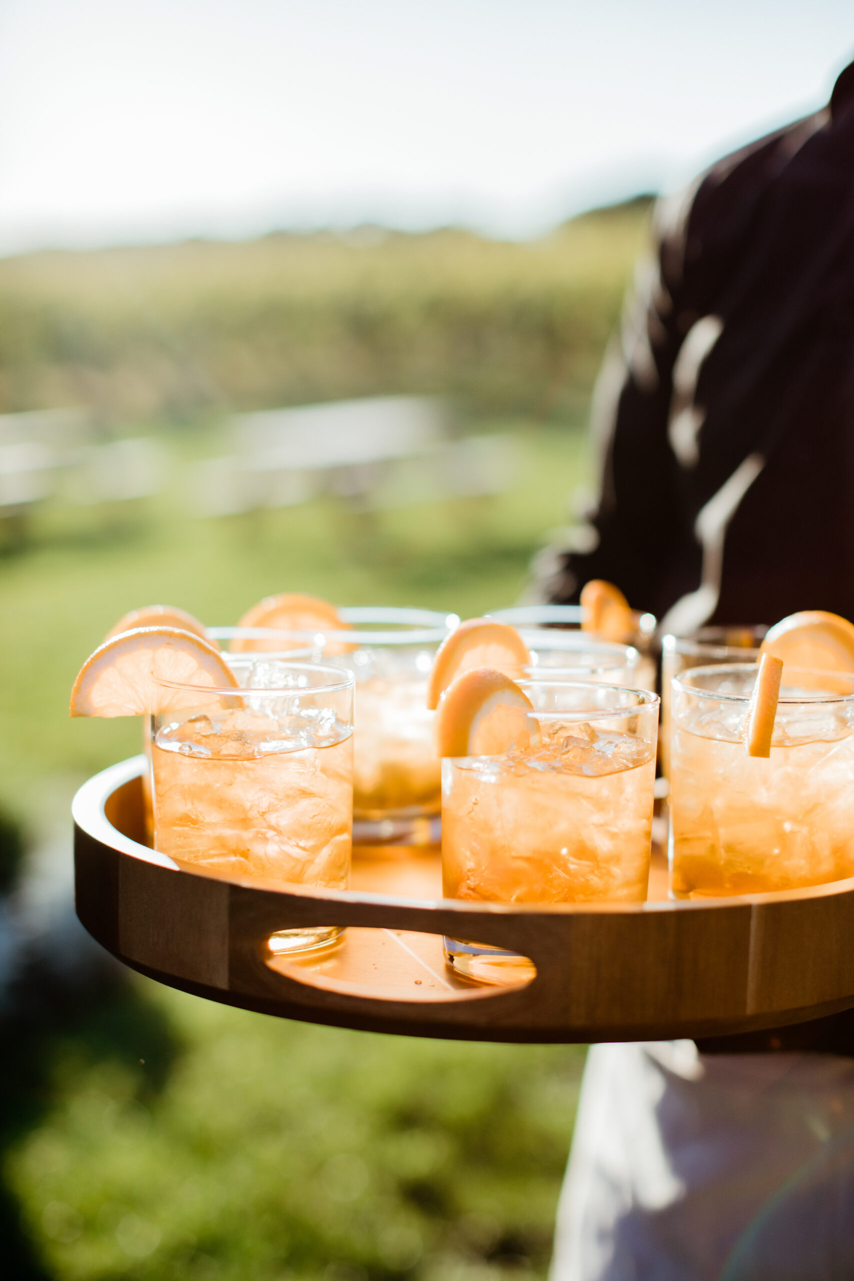 A detail shot of the cocktails served to the guests!