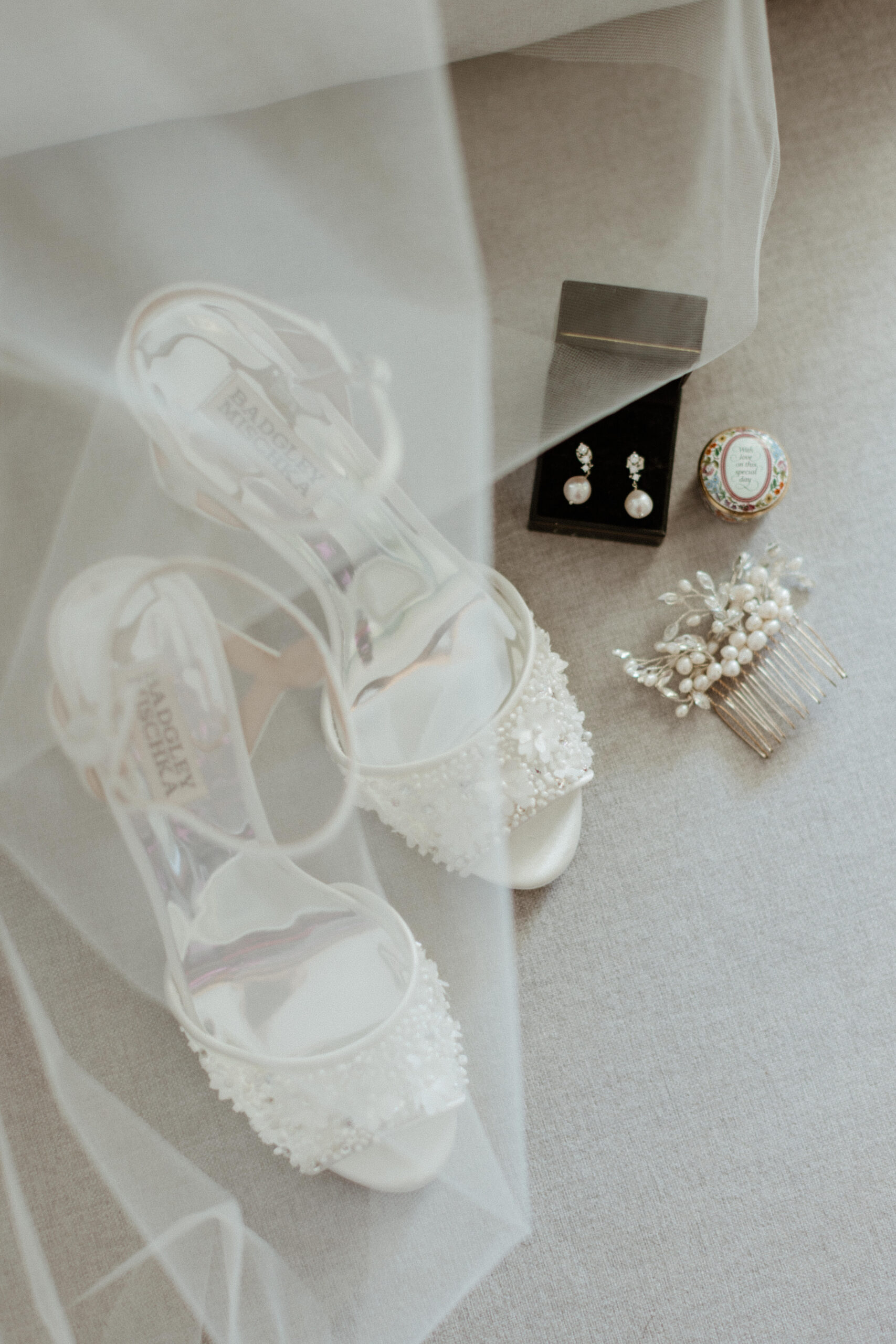 Stunning flatlay photo of Bedell Winery, NY wedding details 