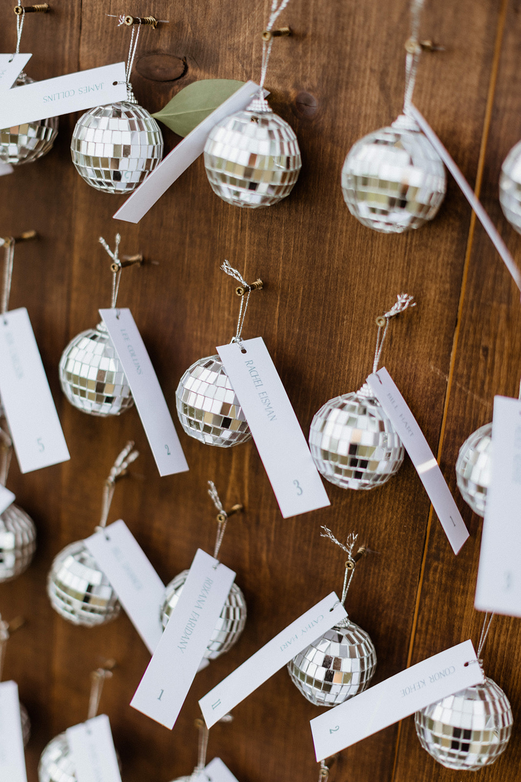 little disco ball details to make the summer Maine wedding more lively