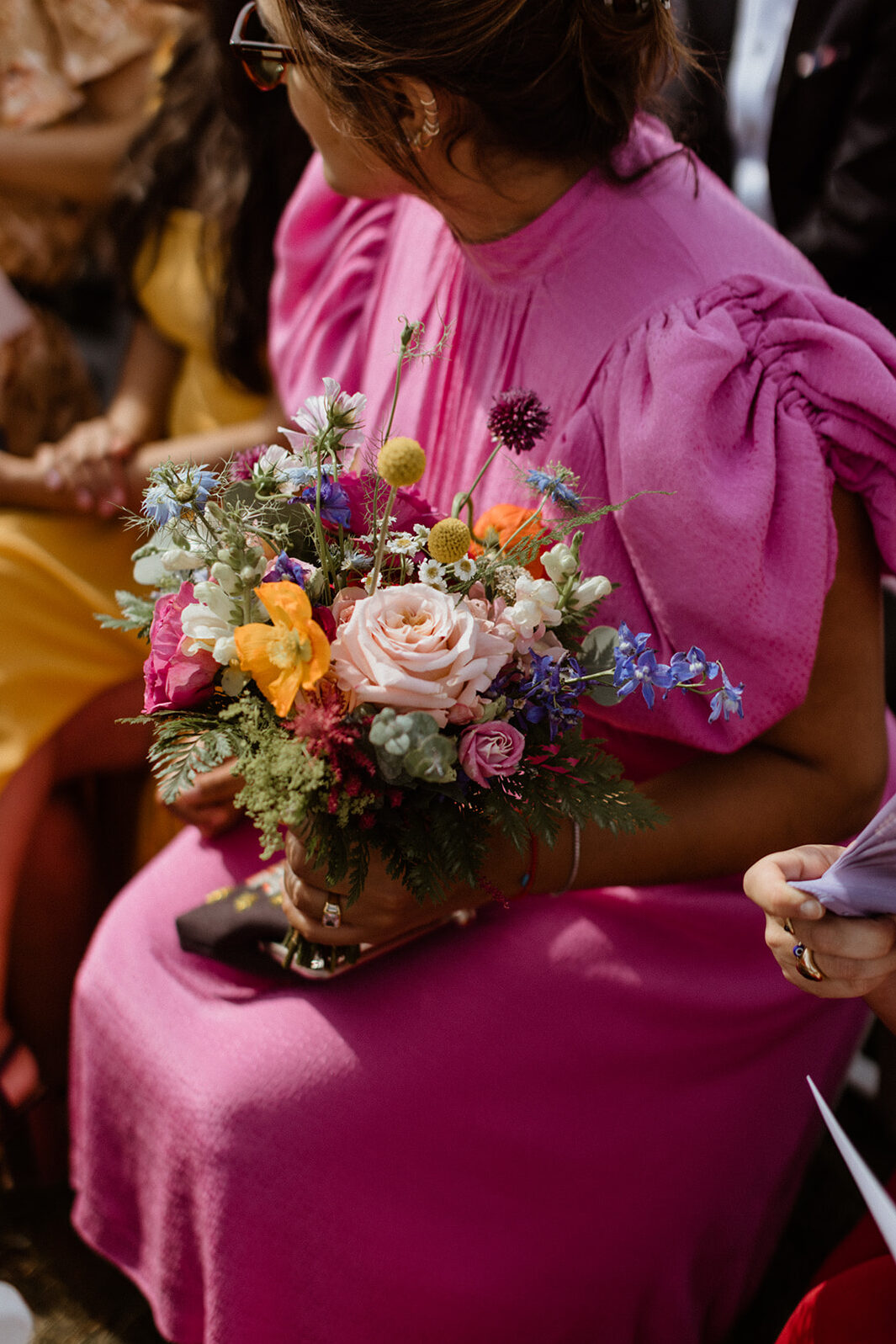 Colorful florals for a maine wedding