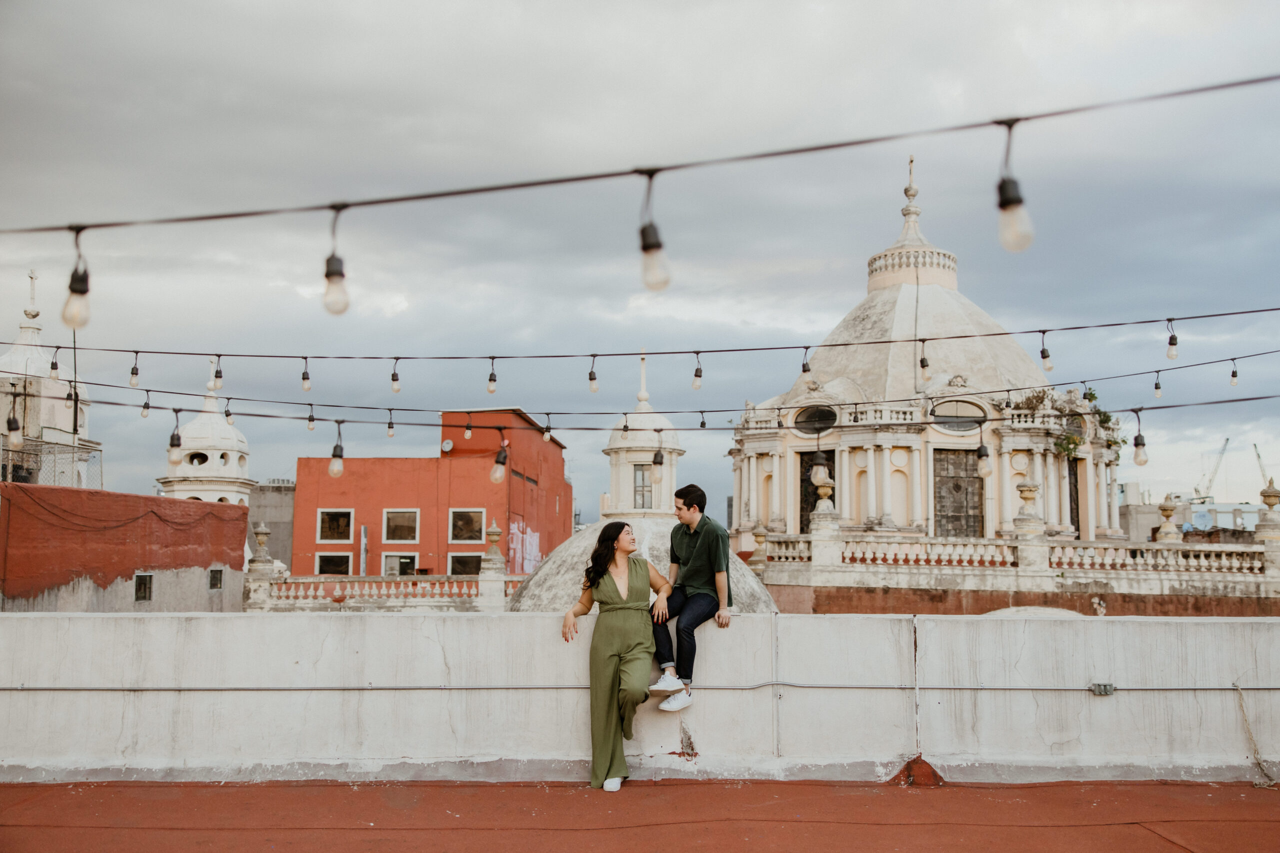 candid Mexico City engagement photoshoot