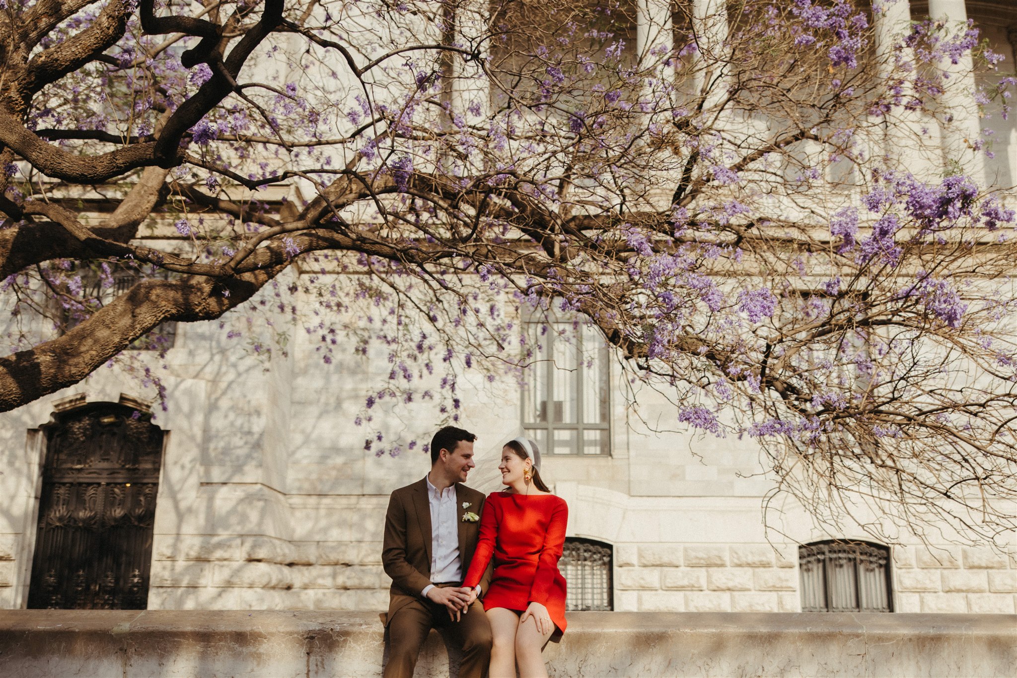  stunning bride and groom pose in Mexico City after their elegant destination elopement