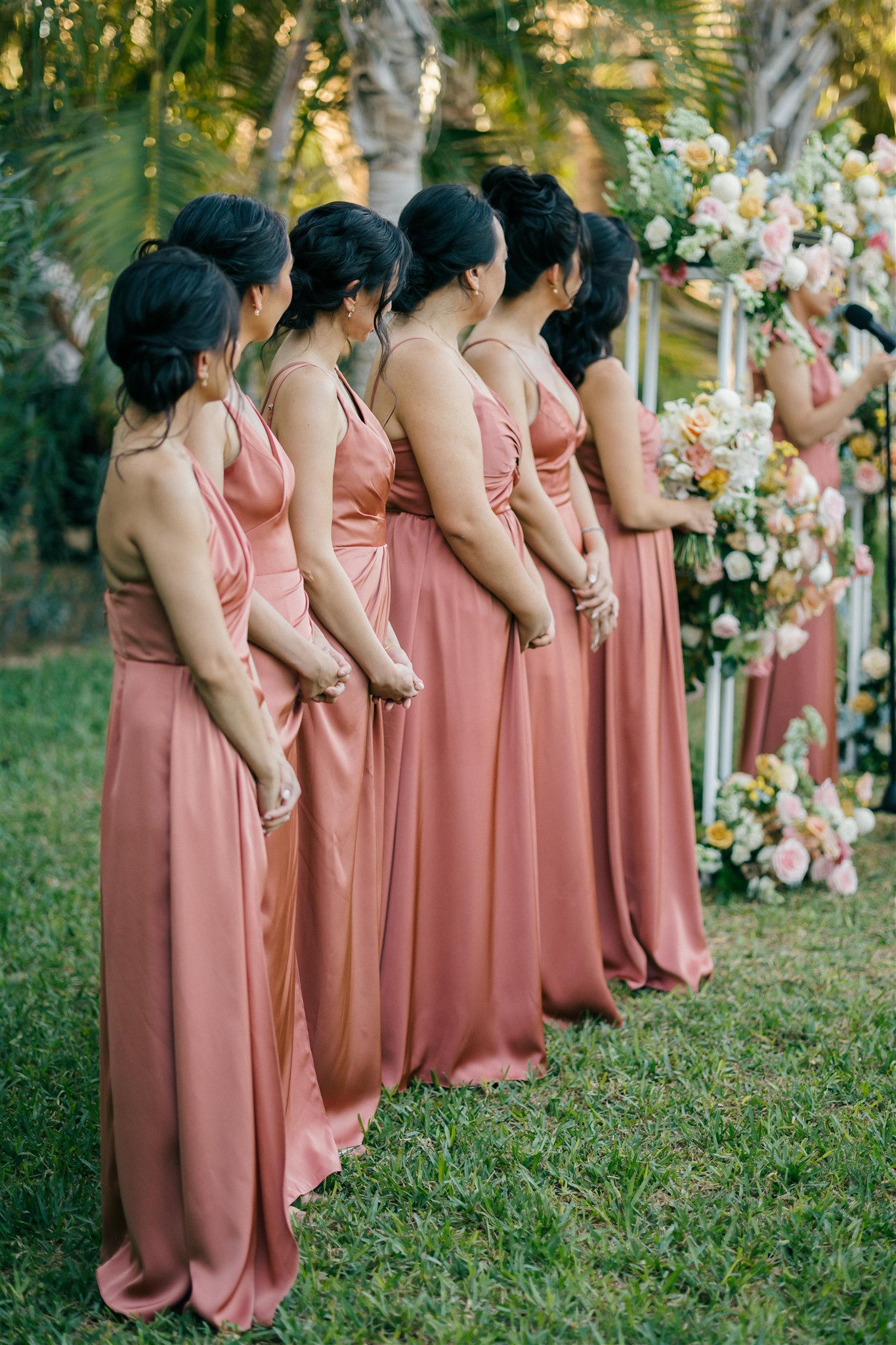 elegant tropical acre baja wedding ceremony