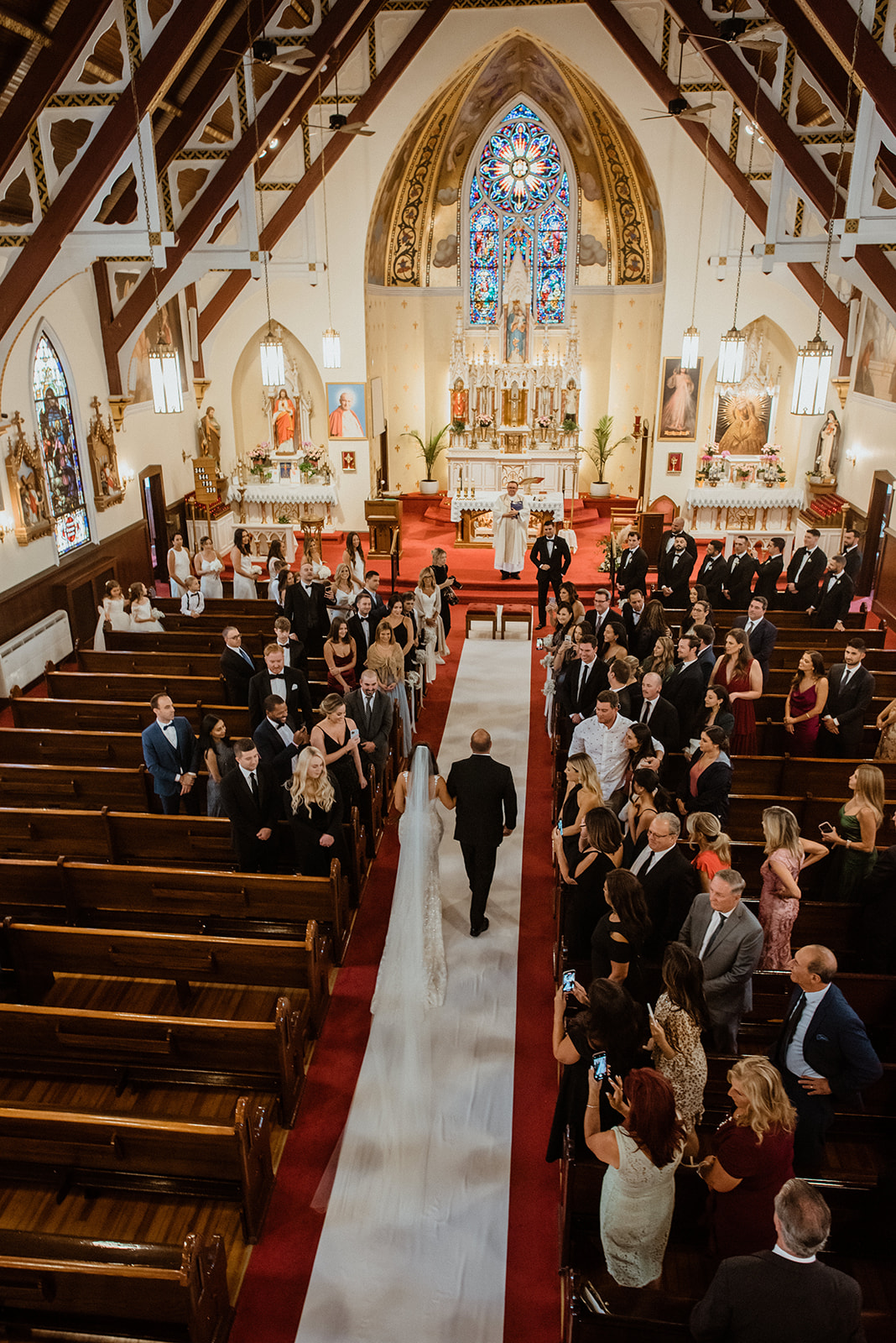 stunning classic church wedding 