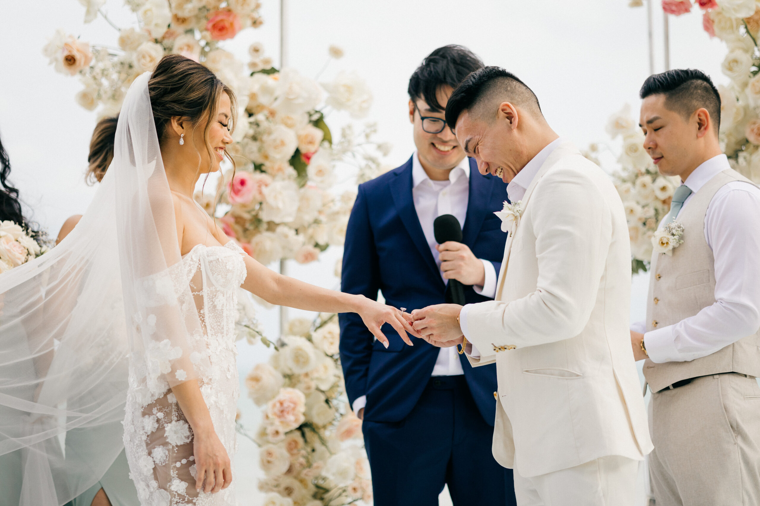 stunning tropical Cancun destination wedding ceremony