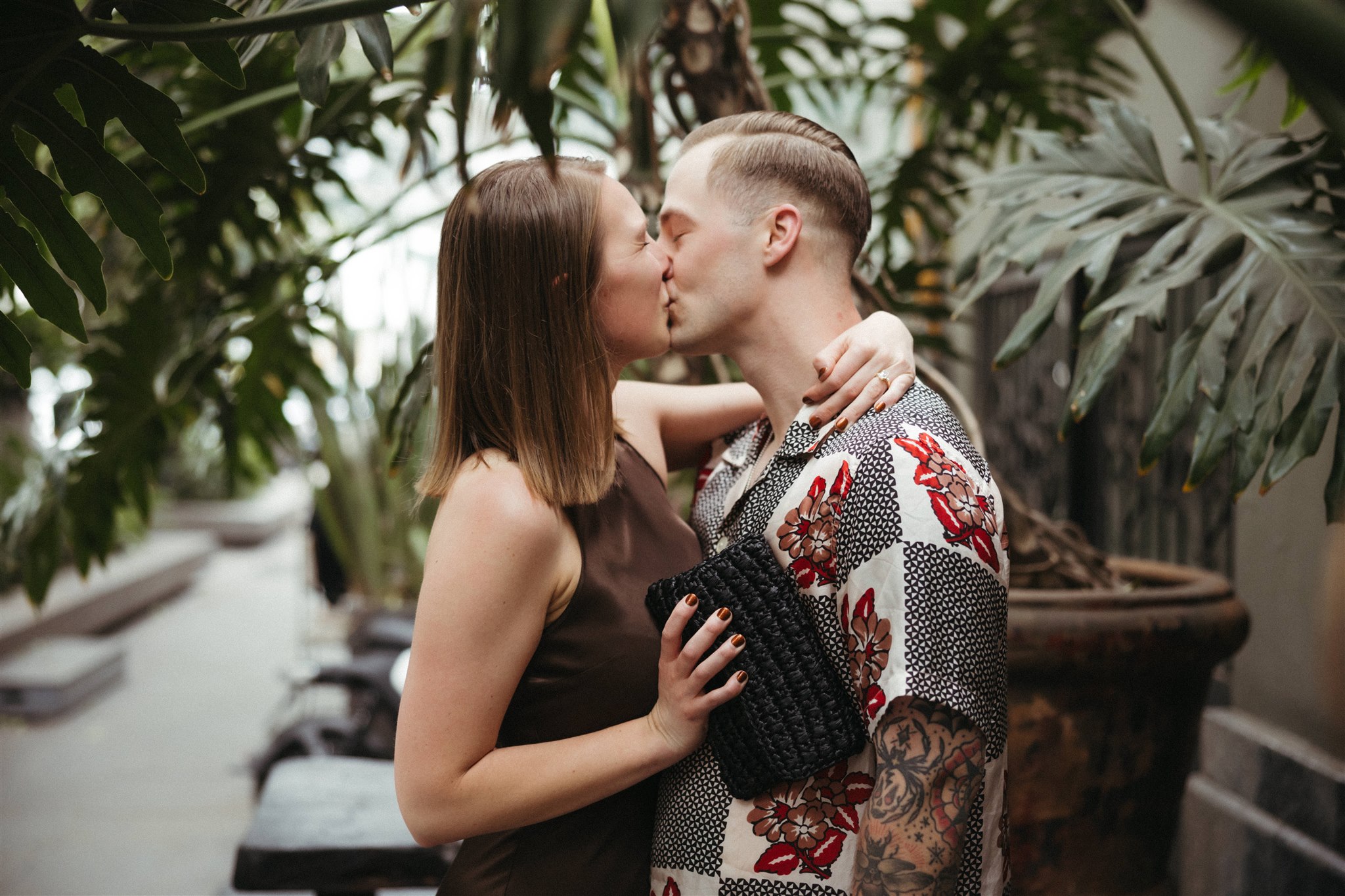 beautiful surprise proposal moment during a Mexico City engagement photoshoot