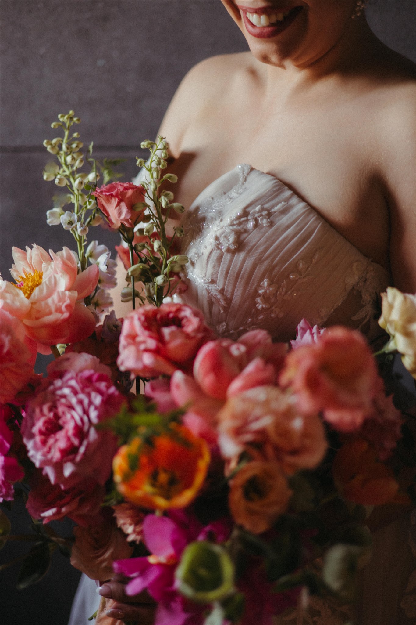 Editorial-style portrait of bride in modern Mexican boutique hotel