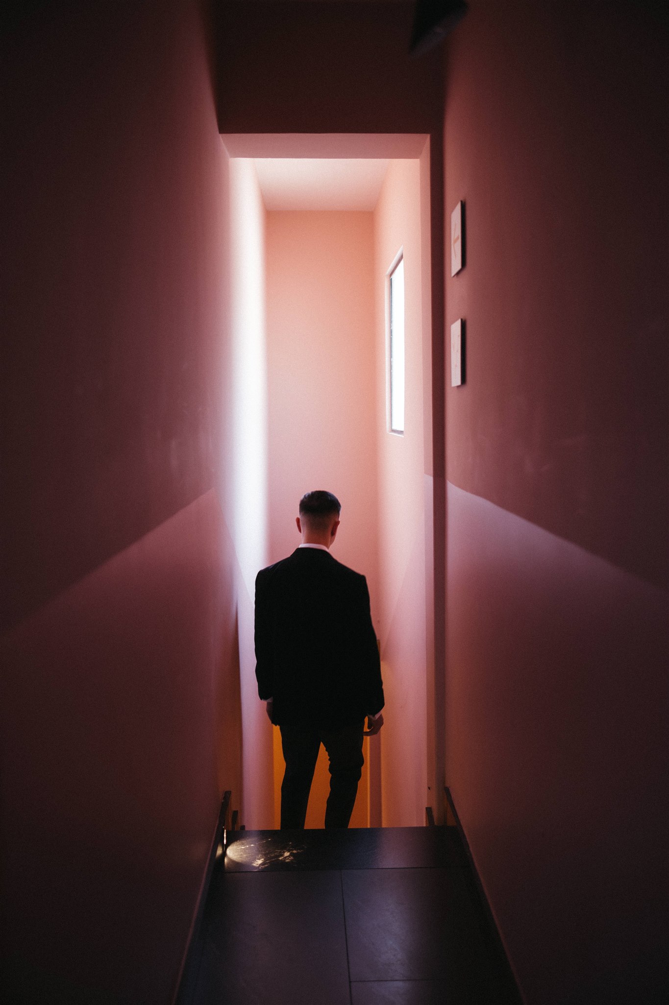 Emotional moment between couple during first look at Ignacia Guest House