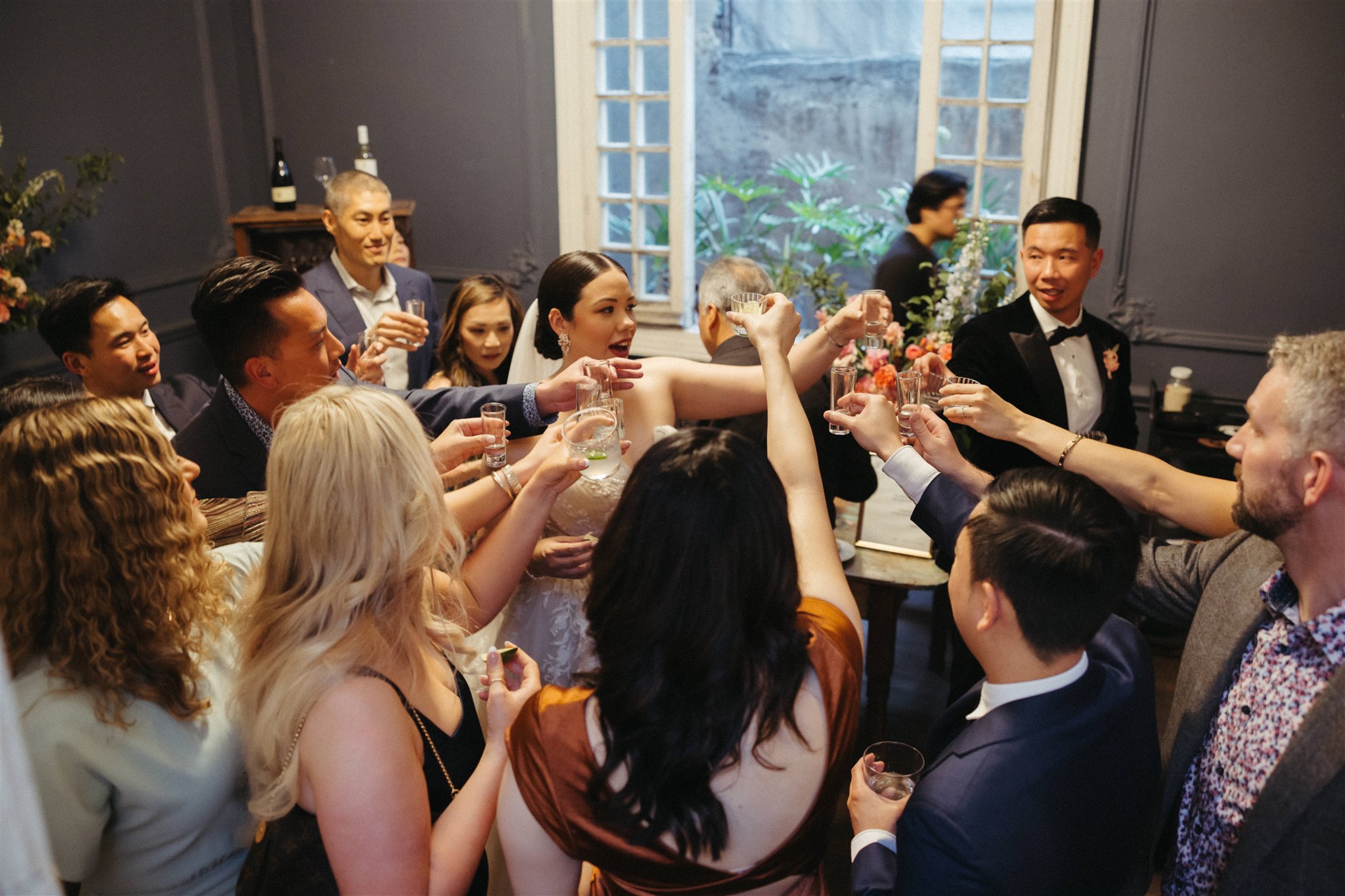 documentary style wedding reception photos from a colorful wedding in Mexico City