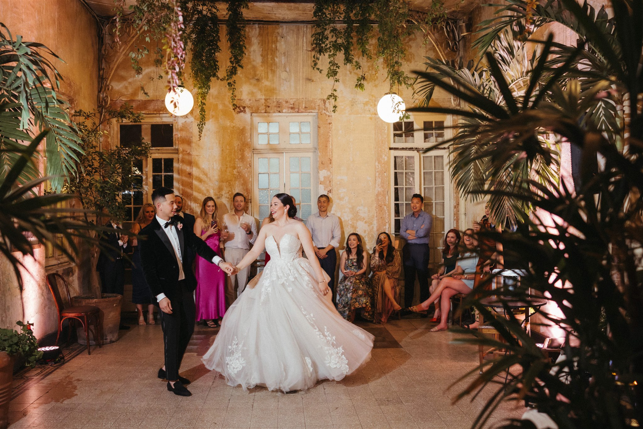 documentary style wedding reception photos from a colorful wedding in Mexico City